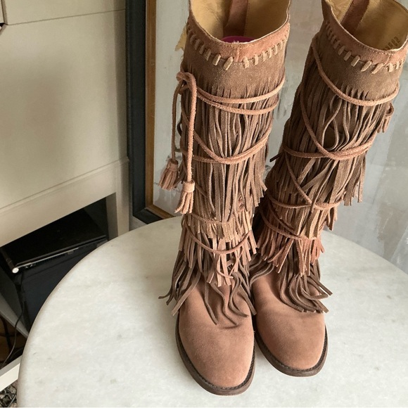 Free People Shoes - Free People Songbird Fringe boots 9